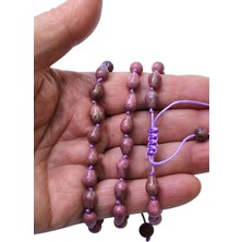 Damla Kesim Rodonit Bileklik Makrome Ayarlı 414-5