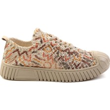 Bambi Bej Çok Renkli Leather Kadın Sneaker K01331175016