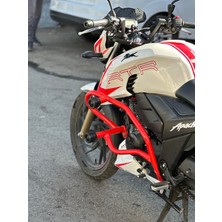 Tvs Rtr 200 Özel Kırmızı Büyük 4 Takozlu Koruma Demiri