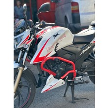 Tvs Rtr 200 Özel Kırmızı Büyük 4 Takozlu Koruma Demiri