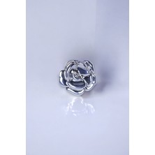 Metal Çiçek Desen Düğme