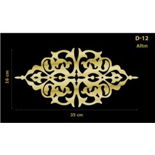 Dekoratif Gold Yapışkanlı Aynalı Pleksi Mobilya Dolap Süsü