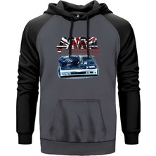 Asking Alexandria Stepped Up And Scratched Gri Renk Reglan Kol Kapşonlu Sweatshirt