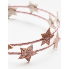 Rose  Minik Yıldızlı Kız Çocuk Taç