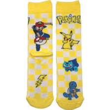 Pikachu Damalı Soket Çorap