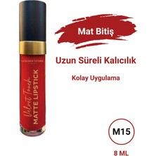 Golden Stone Cosmetics Kadife Dokulu Mat Ruj Velvet Touch Matte Lip Stick M-15