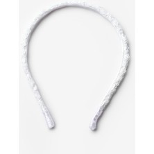 Beyaz  Pullu Kız Çocuk Taç