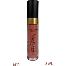 Golden Stone Cosmetics Kadife Dokulu Mat Ruj Matte Lipstick M11 Peach Texture