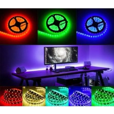 Rgb Şerit LED Seti (5mt. LED + Trafo + Rgb Kumanda) 352 Renk