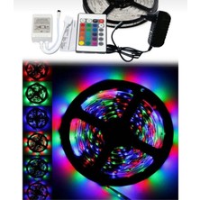 Rgb Şerit LED Seti (5mt. LED + Trafo + Rgb Kumanda) 352 Renk