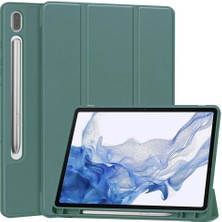 Samsung Galaxy Tab S10 Fe Kalem Şarjına Uygun Kalemlikli Uyku Modlu Stromix Standlı Kapaklı Kılıf Sm- X520