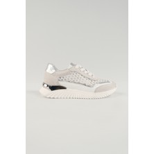 Velune Annette Beyaz Deri Kadın Sneakers, Günlük Ayakkabı, Spor Ayakkabı 25072