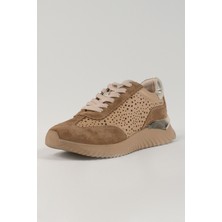 Velune Caterina Kahverengi Deri Kadın Sneakers, Günlük Ayakkabı, Spor Ayakkabı 25070