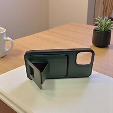 Rona Store Apple iPhone 13 Pro Uyumlu Kartlıklı Stand Özellikli Snx Pu Deri Kılıf
