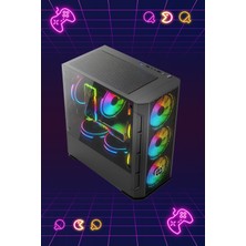 Intel I5 12400F RTX3060Tİ 8 GB Ekran Kartı 500 GB Nveme M2SSD-16GB Ram-Argb Oyuncu-Yayıncı Kasası