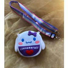 Cinnamoroll Sanrio Kawaii Silikon Çanta Cüzdan Popit Askı Ayarlı Ölçü: 13CM Uzunluk , 9cm En