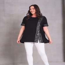 Leopar Detaylı Bluz