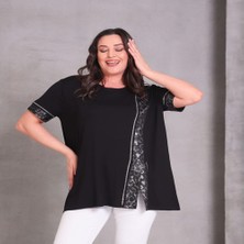 Leopar Detaylı Bluz
