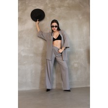 Kadın Bürümcük   Kumaş   Ikili Pantalon    Tunik  Takım