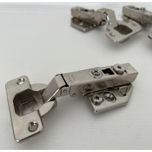 Minnes 3D Tabanlı Dolap Kapağı Menteşesi - Frenli Düz Menteşe