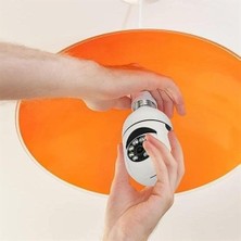 Alpotekno® Wifi 360 Panoramik Ampul Kamera Gece Görüş Ses Akıllı Hareket Algılayıcı