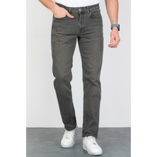 Erkek Açık Haki Regular Fit Rahat Kesim Esnek Likralı Denim Jeans Kot Pantolon HLTHE001910