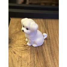 Beyaz Köpek Minyatür Dekoratif