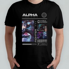 Pixxa Mobile Legends Alpha Unisex %100 Pamuklu Bisiklet Yaka T-Shirt