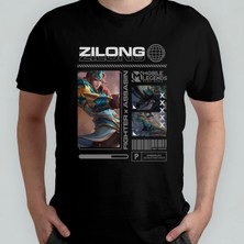 Pixxa Mobile Legends Zilong Unisex %100 Pamuklu Bisiklet Yaka T-Shirt