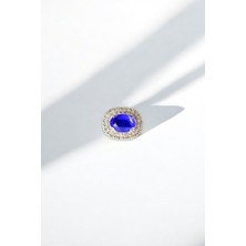 Yassı Taşlı Broş