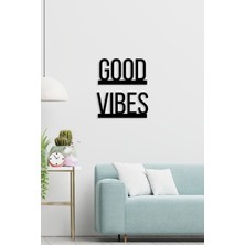 Good Vibes Ahşap Lazer Kesim Duvar Dekoru