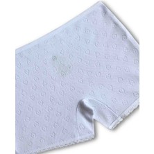 %100 Pamuklu Kız Çocuk Pembe Beyaz Krem Boxer 6lı Set