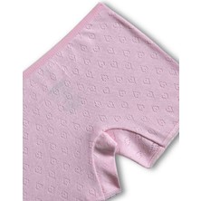 %100 Pamuklu Kız Çocuk Pembe Beyaz Krem Boxer 6lı Set