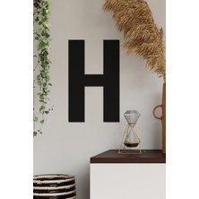 Ahşap "h" Harfi - Lazer Kesim Harfler