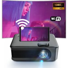 Mdstech AUN A30 Full HD Mini Projeksiyon WiFi Kablosuz Yansıtma – 1080p Ev Sineması, HDMI USB Taşınabilir