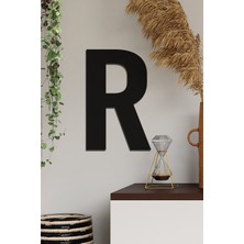 Ahşap "r" Harfi - Lazer Kesim Harfler