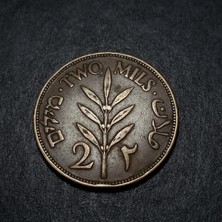 Escoines Koleksiyon 3996368016B2738429 1927 Ingiliz Filistini Bronz 2 Mil Ççt+ Eski Madeni Para