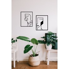Woman Face Duvar Dekoru / Lazer Kesim Ahşap Dekor /nordic Home Decor