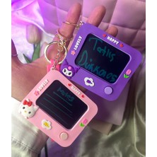 1 Adet Sanrıo Karakterli Kalemli Mini Yazı Tahtalı Anahtarlık/hediyelik Çanta Süsü Silinebilen Mini Tablet Anahtarlık