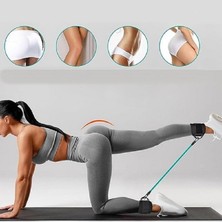 6'Lı Set Direnç Lastiği Baldır Kalça Egzersiz Seti (Ayak Bileği Kayışı Ve Taşıma Çantası)