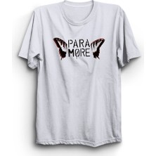 Paramore, Butterfly, Rock Metal Müzik Grubu Unisex %100 Pamuk Tişört