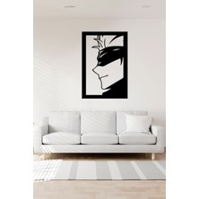 Anime Jujutsu Kaisen Gojo Duvar Dekoru Duvar Süsü, Ahşap Lazer Kesim Dekoratif Tablo