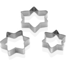 Teknotrust Qlux 3'lü Metal Kurabiye Kalıbı