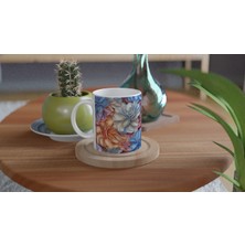 Wisdom Rain Romantik Renk Geçişli Çiçek Kupa Bardak