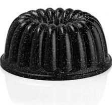 Teknotrust Dilim Döküm Kek Kalıbı 23 cm Siyah