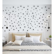 Çocuk Bebek Odası Lazer Kesim Ahşap Yıldız Dekoru 100 Adet