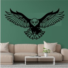 Kartal Lazer Kesim Ahşap Duvar Süsü - Duvar Dekoru ( 35X20 cm )
