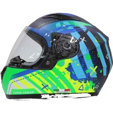 Sway 815 Mat Alien Çocuk Motosiklet Kaskı