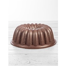 Teknotrust Granit Döküm Sık Dilimli Kek Kalıbı Rose Gold 26 cm