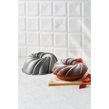 Teknotrust Cake Pro Pare Döküm Kek Kalıbı Antrasit 24 cm